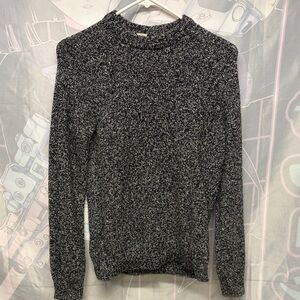 H&M Black and White Crewneck Sweater